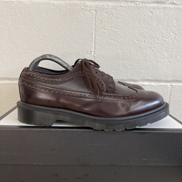 90s Vintage MADE IN ENGLAND Dr. Martens 16500 Brogues Wingtip Oxford US 9 Womens - Picture 2 of 13